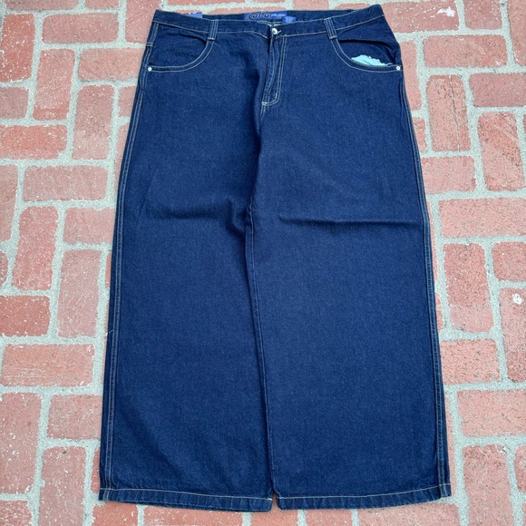 Deadstock Embroidered Solo Jeans (like jnco Jeans) - Picture 2 of 4